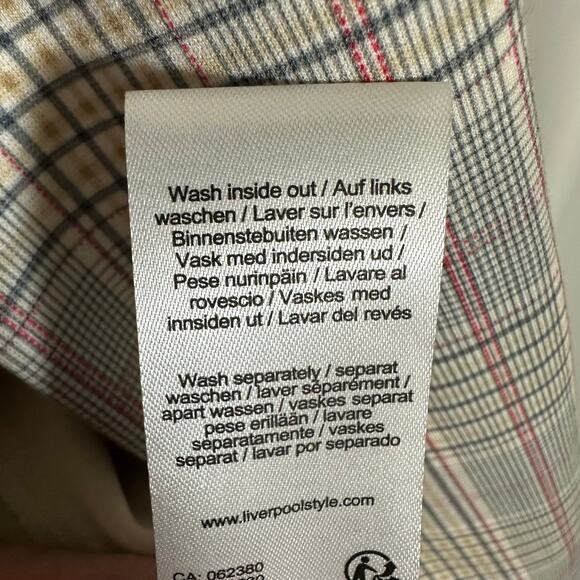 Liverpool LA Fuchsia Plaid Boyfriend Blazer and Fuchsia Shell 1X Academia Office - Picture 8 of 16